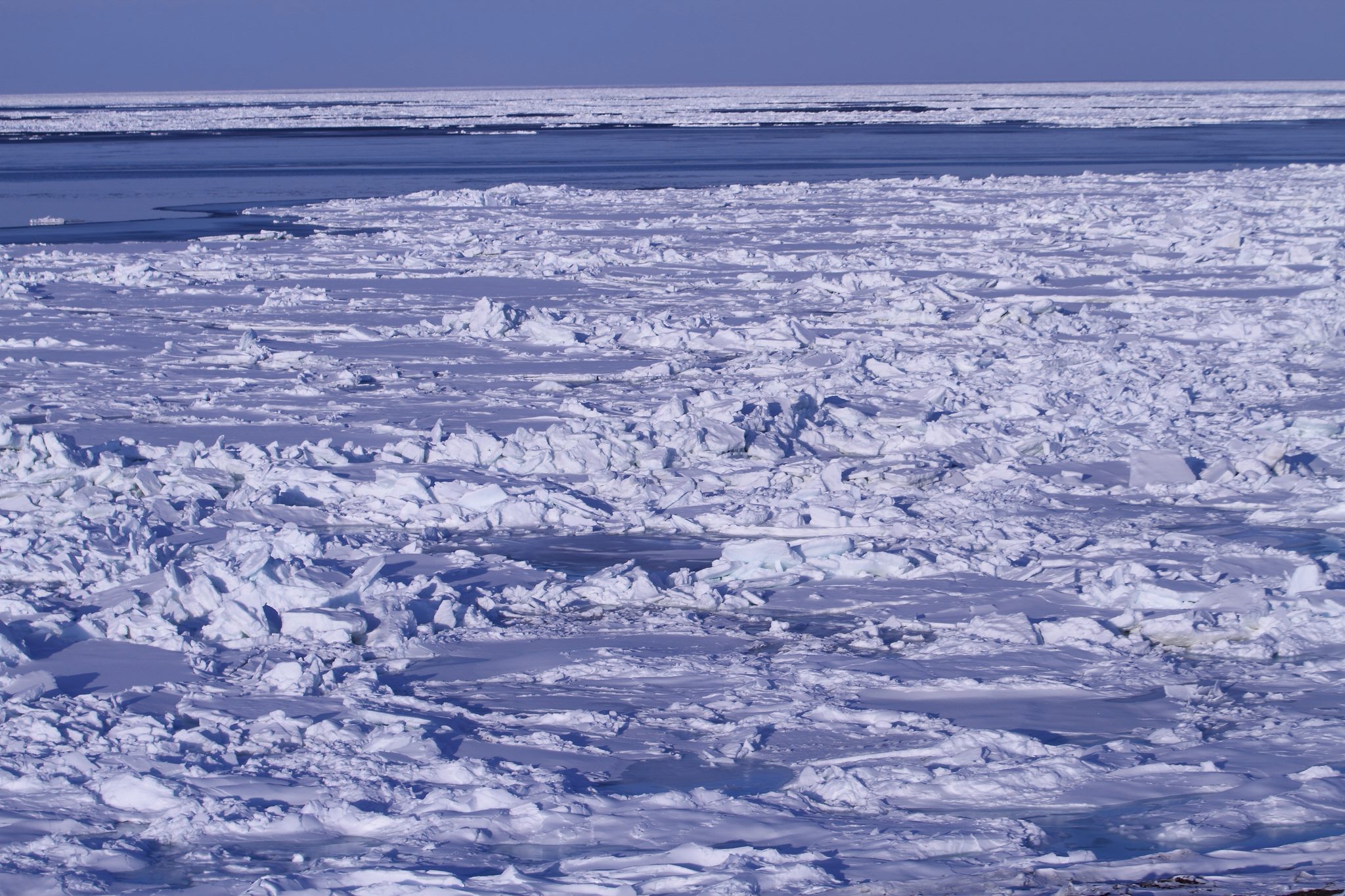 Ohrep流氷海明け